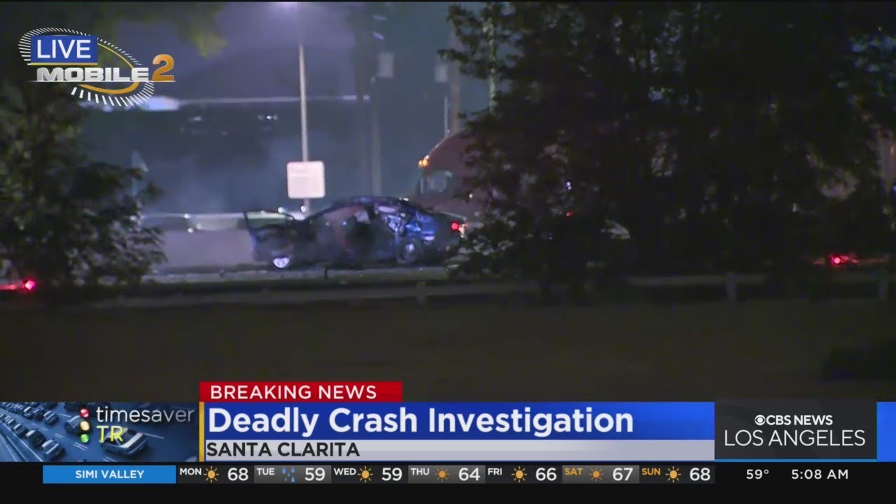 Man killed in 5 Freeway crash in Santa Clarita - YouTube