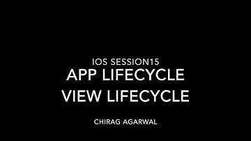 Learn IOS Tutorial 15 App Lifecycle & View Lifecycle