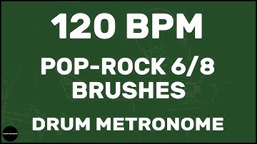 Pop-Rock 6/8 Brushes | Drum Metronome Loop | 120 BPM