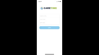 CareTime Home Care Mobile App 2020 screenshot 1