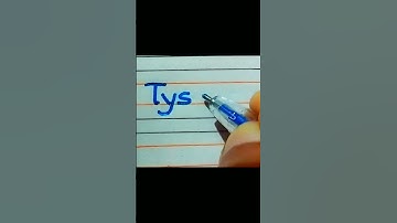 :Tyson: Name Calligraphy Lettering my subscribers names #shorts #handwriting #calligraphy