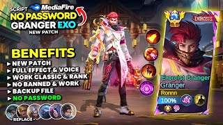 NEW Script Skin Granger Exorcist No Password | Full Effect & Voice - New Patch | Mobile Legends