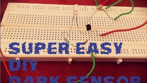 Dark sensor circuit (using transistor)- Easy tutorial