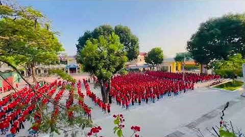 thể dục giữa giờ của  trường Tiểu học Tân Mỹ