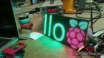 64x32 RGB LED Matrix test w Adafruit Hat.