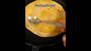 Paratha with layers |परांठा विद लेयर्स | #food #trending #cooking #paratharecipe #homemadefood #yt