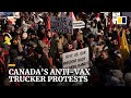 Canada cracks down on anti-vax trucker protests, seize fuel and ban honking