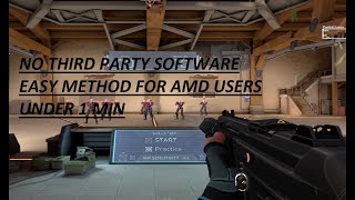 Valorant True Stretched RES Tutorial For AMD Users Under 59 Seconds