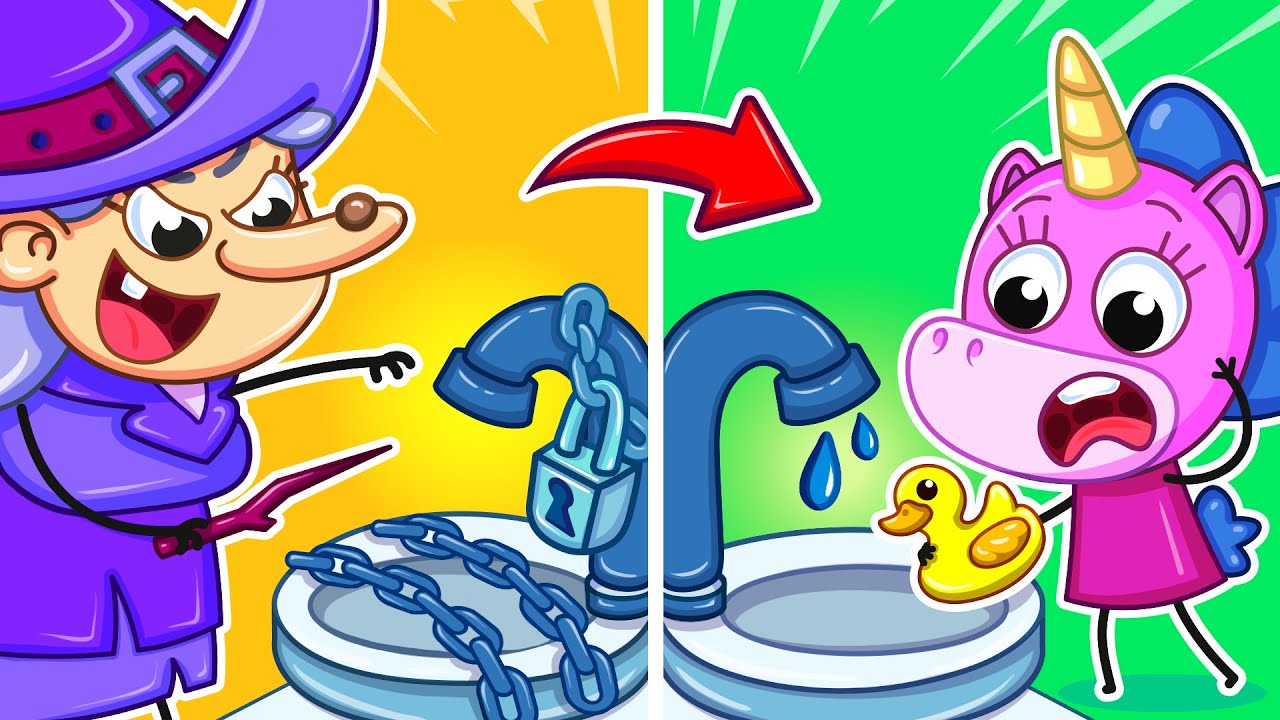 Кто Украл Всю Воду?! | Страшная Ведьма Прилетела в Мой Дом 🌊🧌 | Крошка Мими🦄