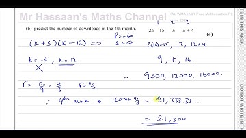 WMA12/01, (Edexcel) IAL P2 June 2023,  Q6, Geometric Series, Word Problems
