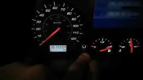 Reset trip meter on IVECO small dashboard