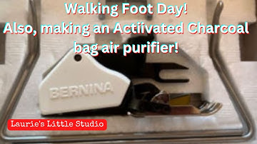 Bernina 1080 Special: Beginners-Walking Foot day! (Install and use) Also Activated Charcoal bags.
