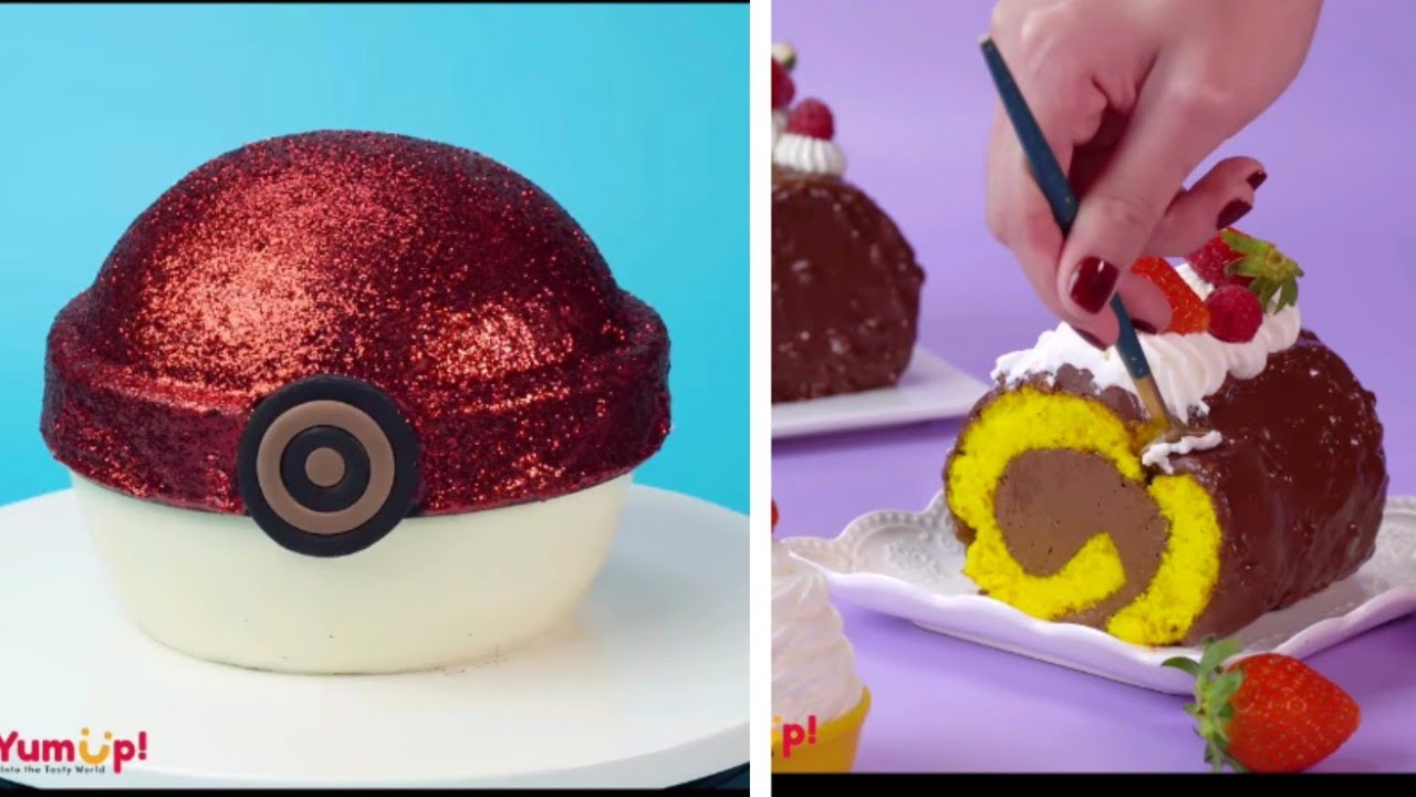 easy Pokémon X Pokémon dessert cake 🍰🎂🍰🎂🍰🎂🍰 make a red light clazing cake it love 🎂🏳️‍🌈