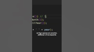 Como pegar a data de hoje formatada com Javascript puro!
