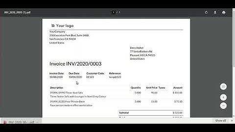 Odoo - Password Protected PDF Report