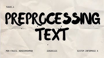 TUGAS INDIVIDU PERTEMUAN 5 PRAKTIKUM PREPROCESSING TEKS