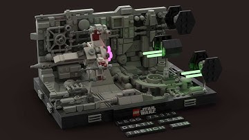 LEGO® Star Wars 75329 Death Star trench run Stud.io rendering