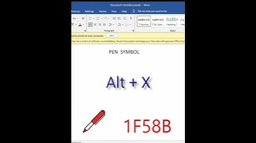 Pen Symbol 🖊️ Msword Shortcut keys #computertips #Symbols#msword #enjoyment