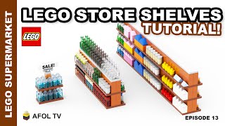 LEGO SUPERMARKET SHELVES - Episode 13 of our LEGO Supermarket Build Series!