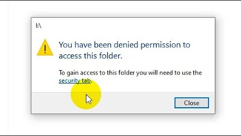 You have been denied permission to access this folder, use the Security Tab (FAT32, USB Flash drive)