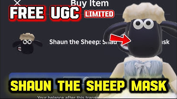 [UGC GRATIS LIMITED] WONDERCHASE: SHAUN THE SHEEP MASK!
