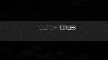 Glitch Titles Premiere Pro Templates