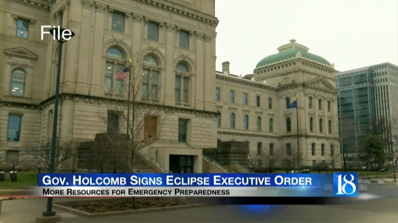 Governor Holcomb signs Solar Eclipse executive order