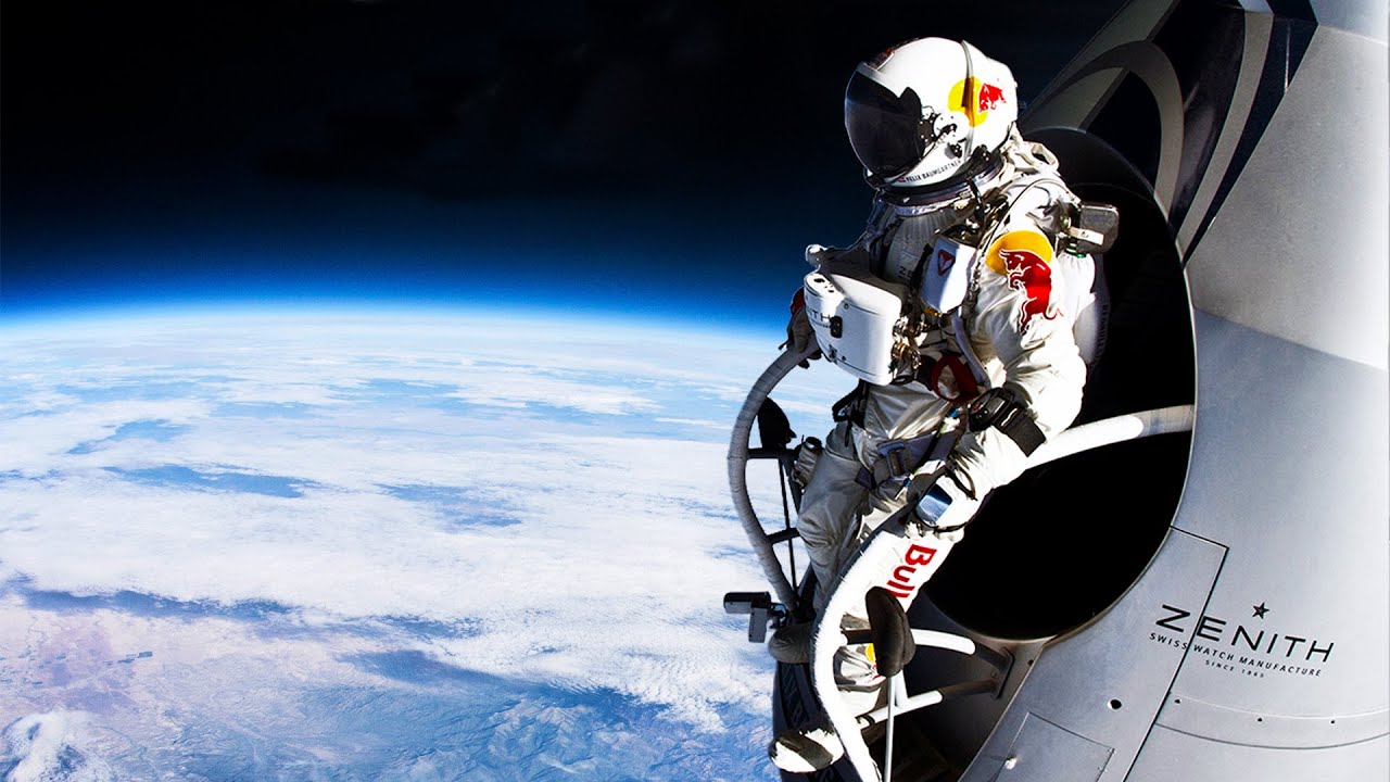 Bull Stratos FULL POV | Felix Baumgartner's Stratosphere Jump - YouTube