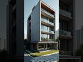4 storey building, front view design idea 2026. #interiorstyle  #shorts