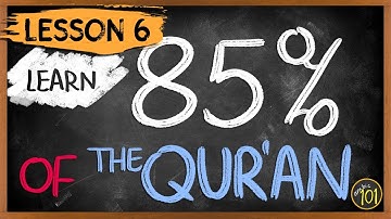 Understand 85% of the Quran with THIS frequency list - Lesson 6 | Arabic101