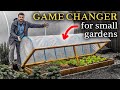 How to build a strong hinged hoop house for raised beds