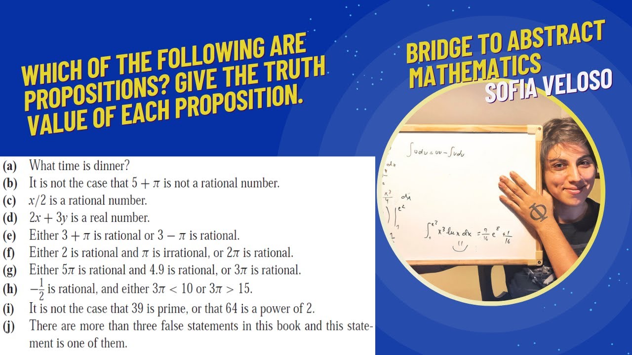 Which Of The Following Statements Is A Proposition 1.1.2 - Which of the following are propositions? Give the truth value