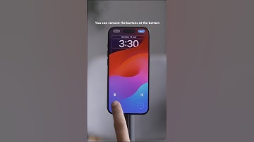 iOS 18: Customizing the lockscreen