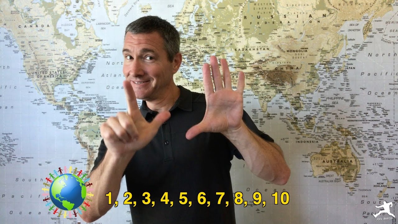 sign language number youtube