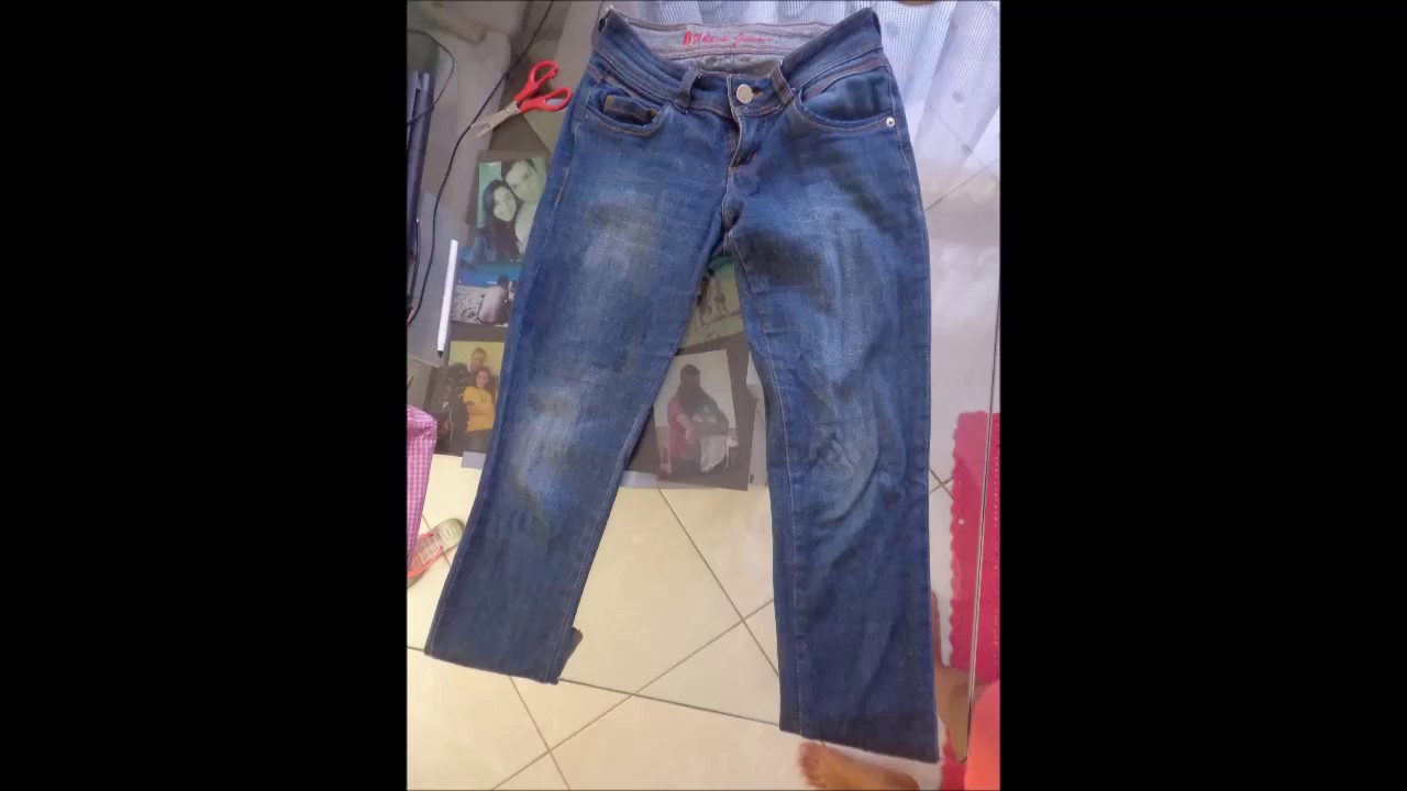 calça jeans velha