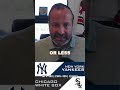 Will the Yankees beat the White Sox tonight?