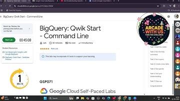 BigQuery: Qwik Start - Command Line || #GSP071