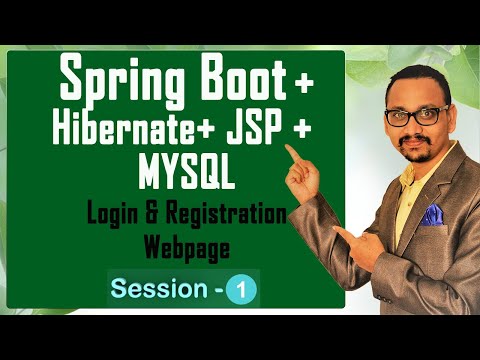 Spring Boot Project Session-1|| Login,Registration using Hibernate, MySql, JSP, Springboot [STS]