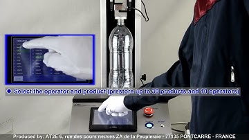 AT2E TCT 2 Traction and Compression Tester on a Plastic Bottle