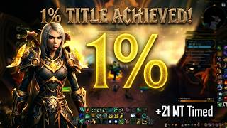 WE HAVE REACHED THE 1% TITLE! +21 Magisters Terrace Timed! (Windwalker Monk POV) - Midnight Season 1