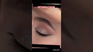 gel liner tutorial #geleyeliner #linertutorial #wingeyeliner #ytshorts #shortvideo #viralvideo