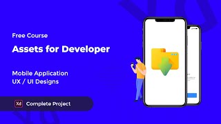 Assets for Developer ChatGo Messenger Mobile Application ux ui design adobe xd tutorial