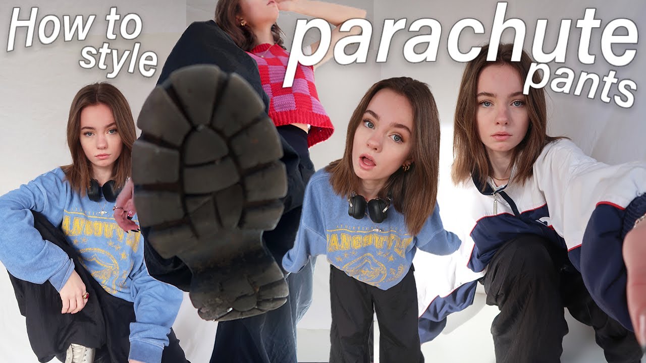 10 ways to style parachute pants! Cargo pants outfits for spring 2023 :)