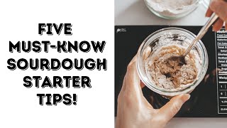 5 MUST-KNOW Sourdough Starter Tips for Beginners! #shorts