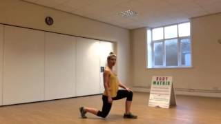 Lunge static and alternating instruction
