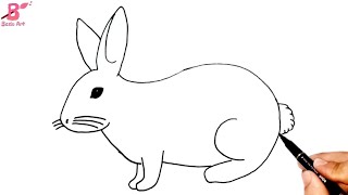 رسم أرنب سهل | رسم سهل | تعليم الرسم | رسومات سهله | تعليم الرسم