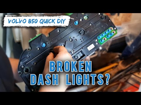 How To Replace Instrument Lights Volvo 850 QUICK DIY