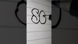 How to write"so"in bubble letters |bubble letters | pen and me|#shorts