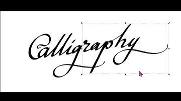 Calligraphy with Inkscape
