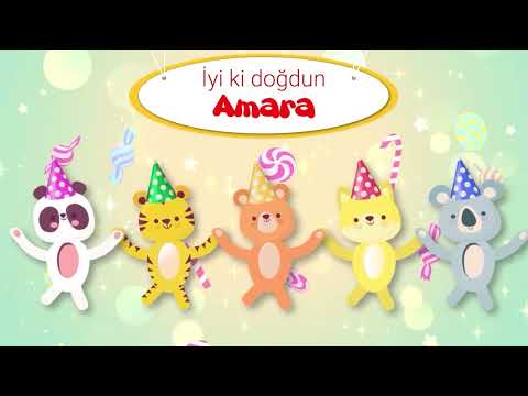 AMARA İsmine Özel Çocuk Doğum Günü Şarkısı